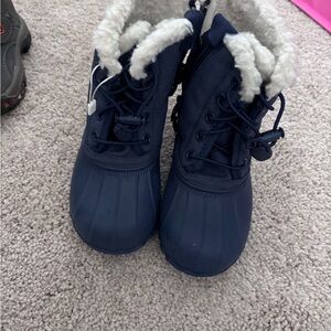 Native Cozy Navy Kids Boots